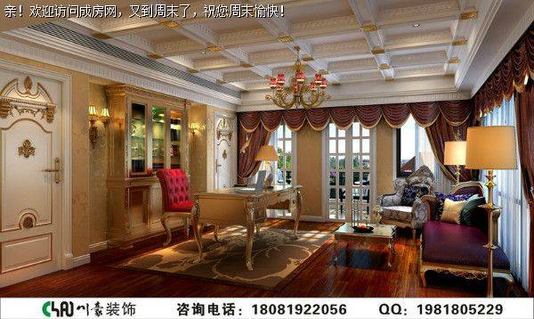 成都别墅装修复地御香山欧式风格效果图