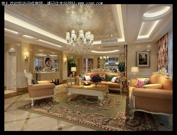 城南华府装修案例----奢华欧式