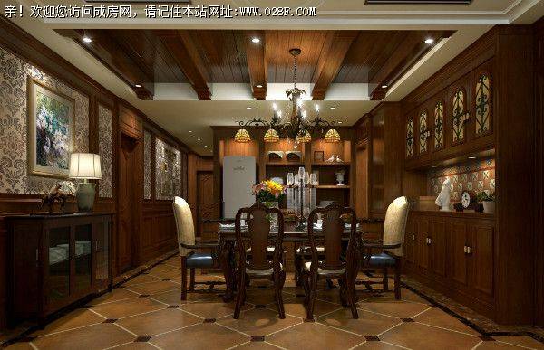 麓山国际装修案例———沉稳美式风格