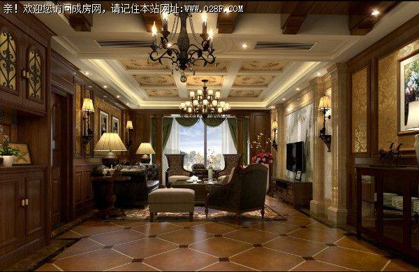 麓山国际装修案例———沉稳美式风格