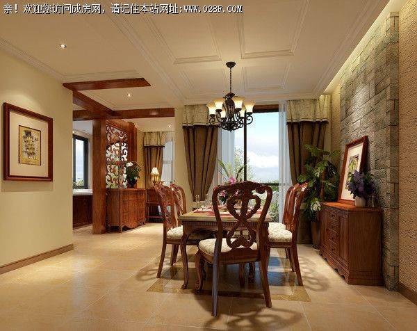 塔子山壹号装修案例--美式风格