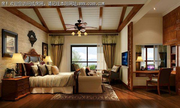 塔子山壹号装修案例--美式风格