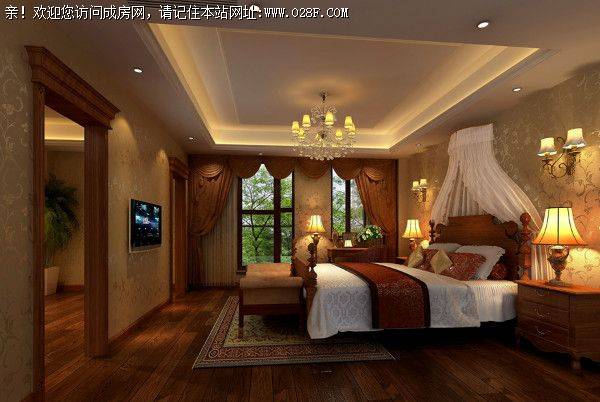 麓山国际装修案例———沉稳美式风格