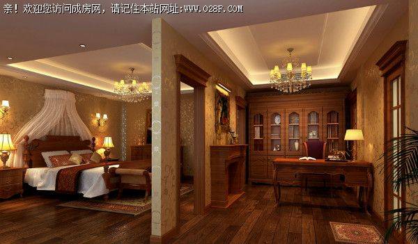 麓山国际装修案例———沉稳美式风格