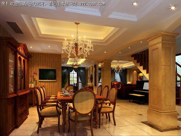 麓山国际装修案例———沉稳美式风格