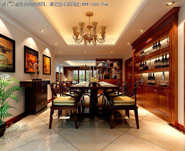 成都合院装修案例——美式风格