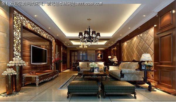 成都合院装修案例——美式风格