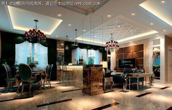 半岛城邦装修案例———大气新古典