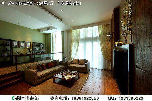 中建桐梓林壹号现代中式风格装修案例