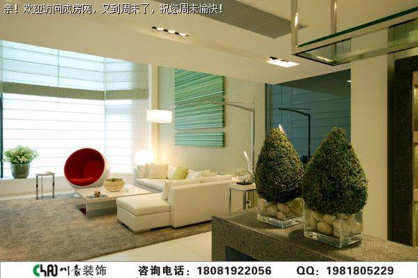 鹭湖宫七区现代风格跃层装修案例