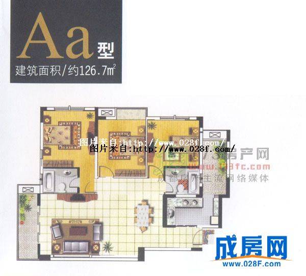 温哥华花园户型图,点击放大