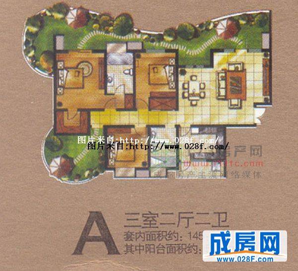 檀香山户型图,点击放大