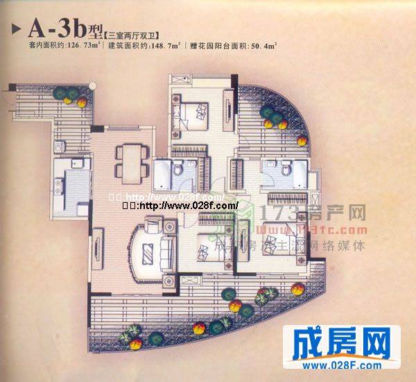 空港十六区户型图,点击放大