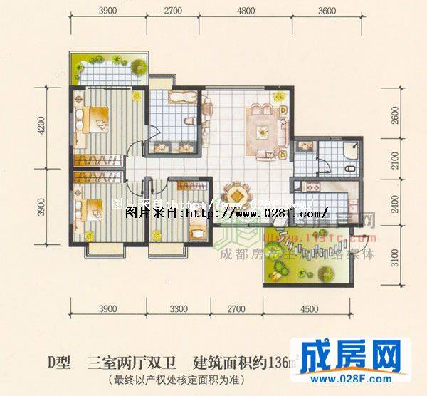 芙华幸福彼岸户型图,点击放大