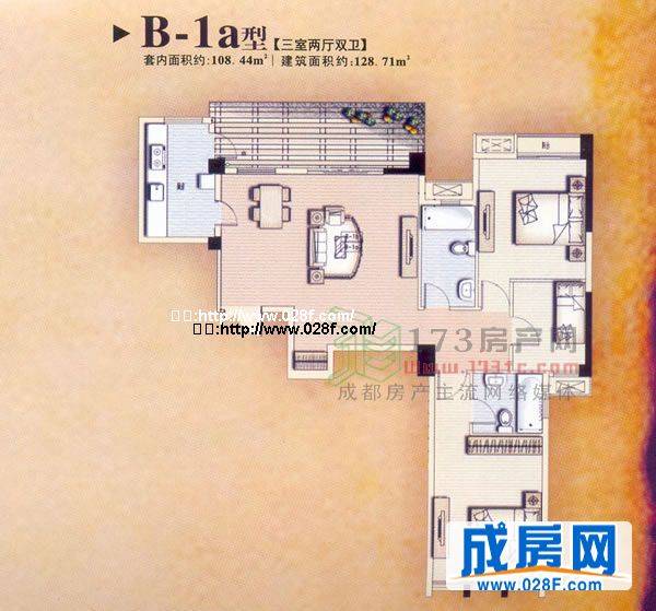 空港十六区户型图,点击放大