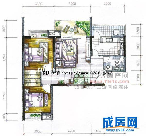 锦上南庭户型图,点击放大