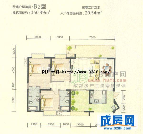 金沙西园 4期户型图,点击放大