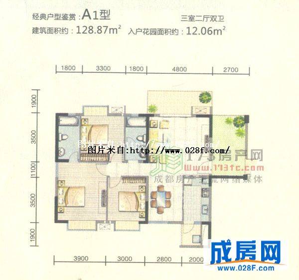 金沙西园 4期户型图,点击放大
