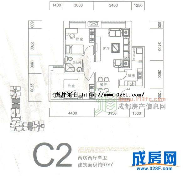 摩卡筑户型图,点击放大