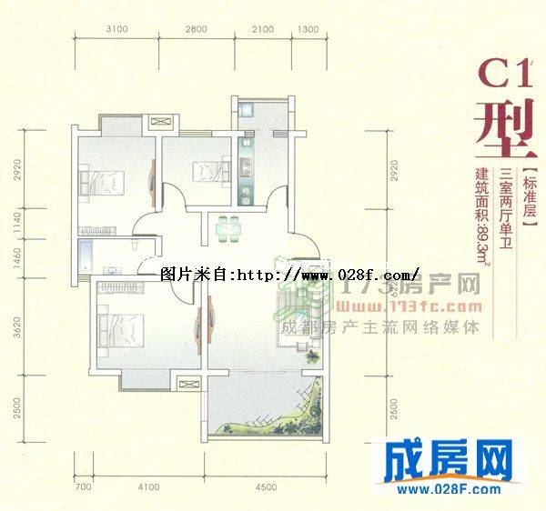 翰香府户型图,点击放大