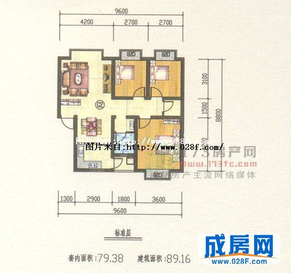 金城丽舍户型图,点击放大