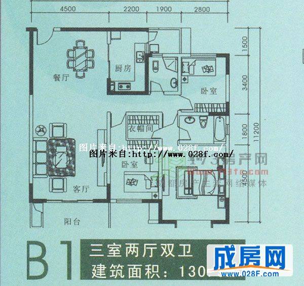 绿茵豪庭户型图,点击放大