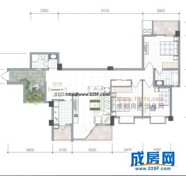 西城星座户型图,点击放大