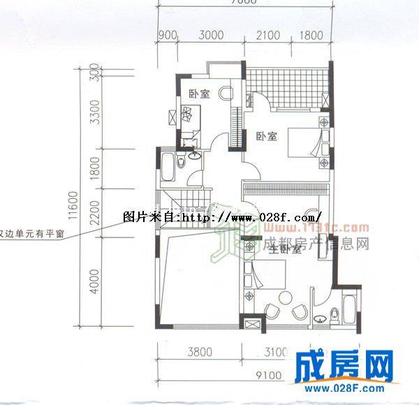 温哥华花园户型图,点击放大