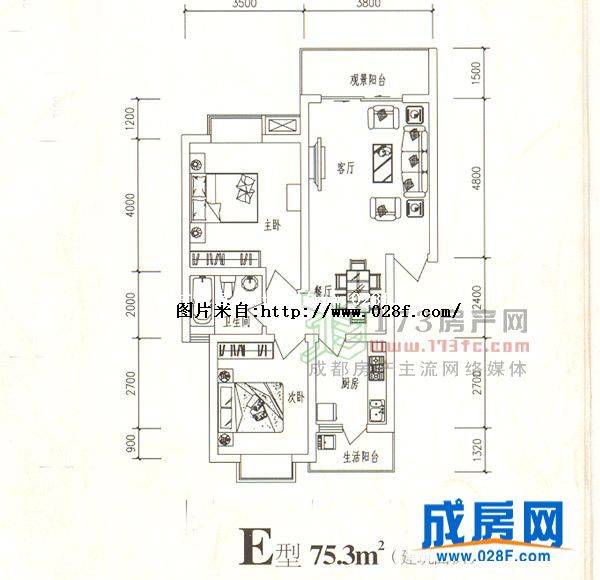 天府·上河居户型图,点击放大