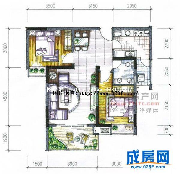 锦上南庭户型图,点击放大