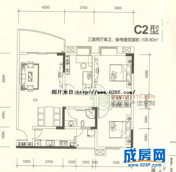 八里阳光户型图,点击放大