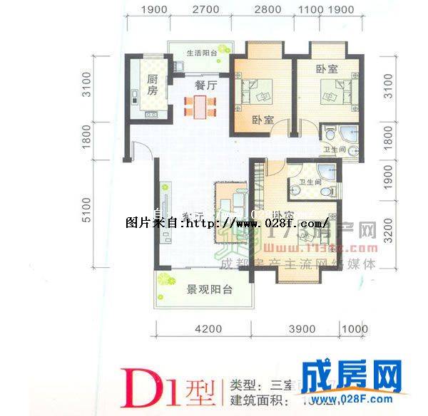 德坤·雅逸居户型图,点击放大