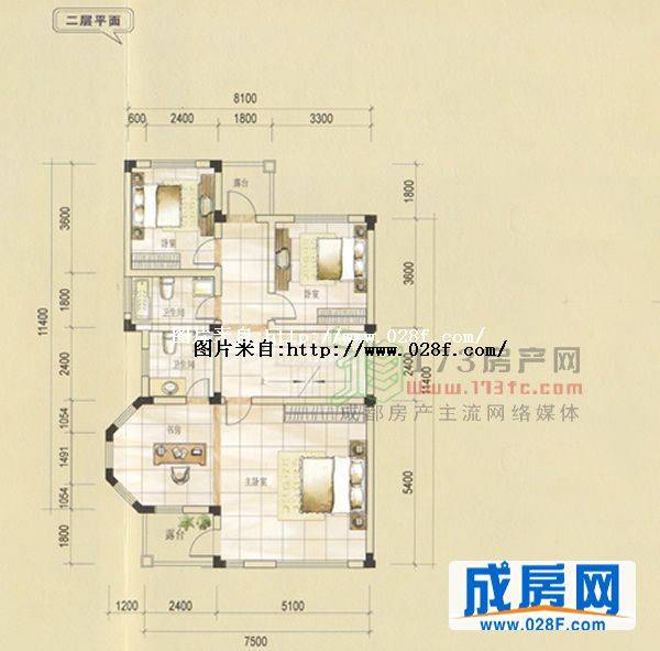 清溪玫瑰园户型图,点击放大