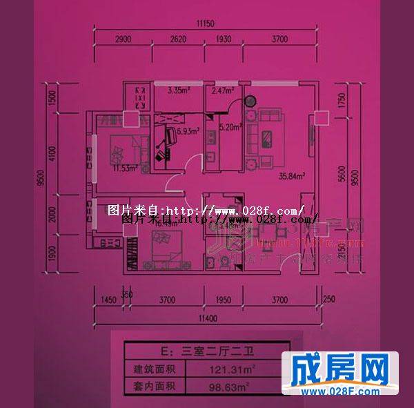 德润苑户型图,点击放大