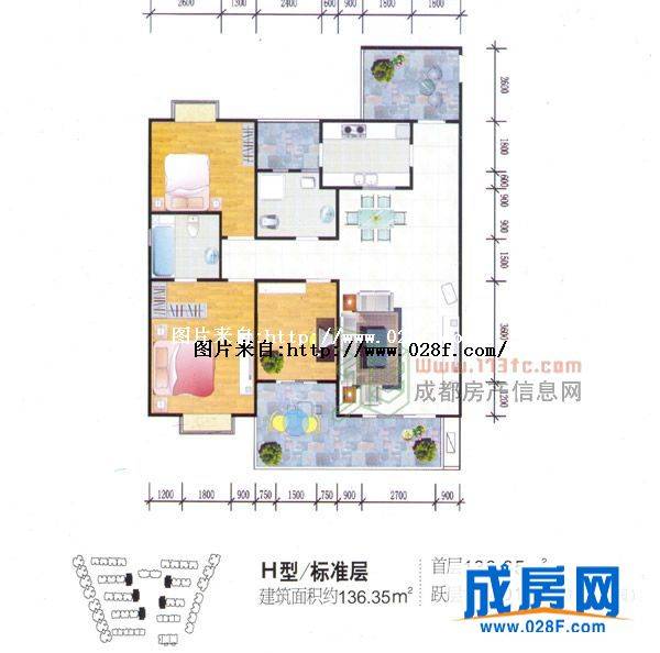 杜鹃城户型图,点击放大