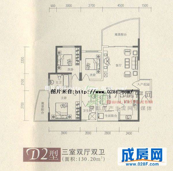尚西花郡户型图,点击放大