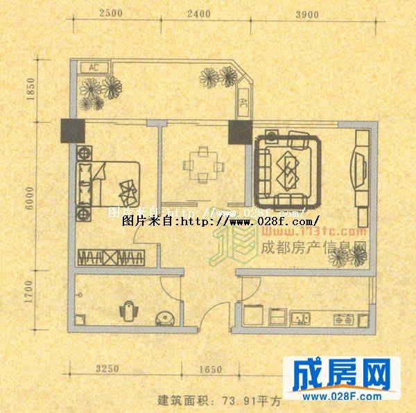 金巴黎户型图,点击放大