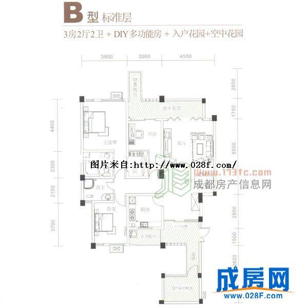 凯莱丽景雅筑户型图,点击放大