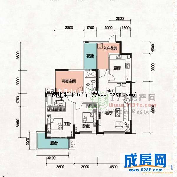 中国成都唐人街户型图,点击放大