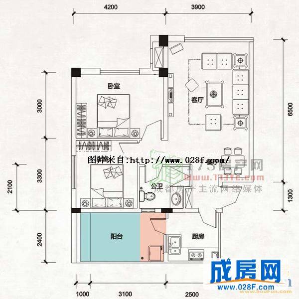 中国成都唐人街户型图,点击放大