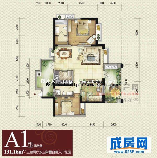 中新公园大道户型图,点击放大