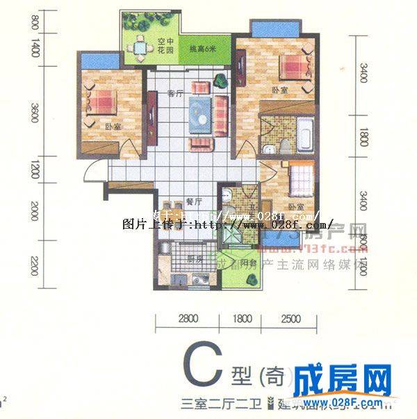领馆逸品户型图,点击放大