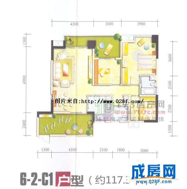 望江橡树林户型图,点击放大