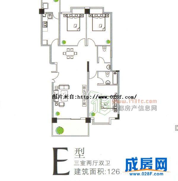 新北佳苑户型图,点击放大