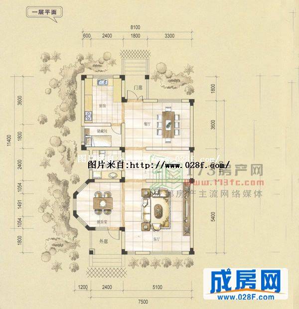 清溪玫瑰园户型图,点击放大