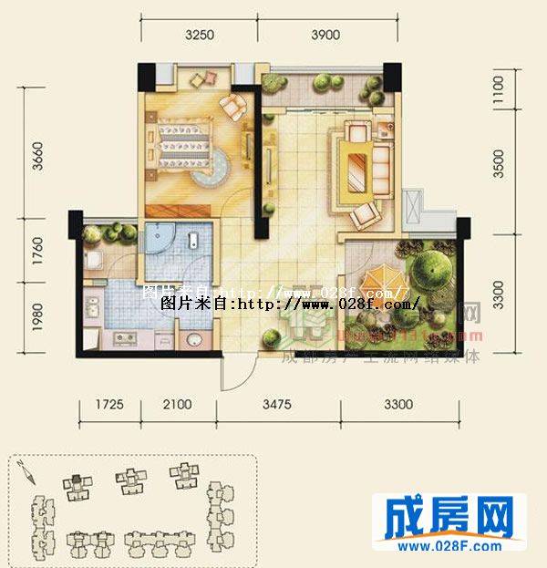 中铁瑞景茗城户型图,点击放大