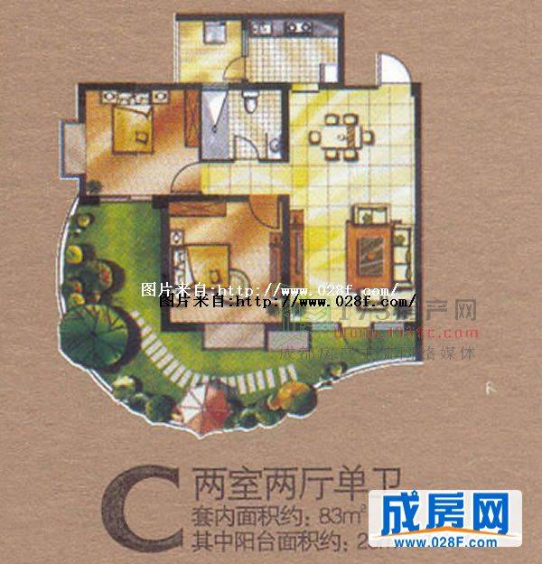 檀香山户型图,点击放大