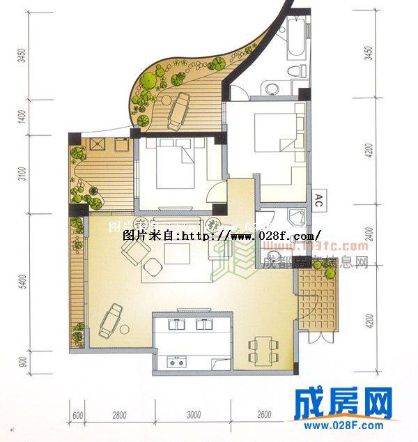 齐盛艺境户型图,点击放大