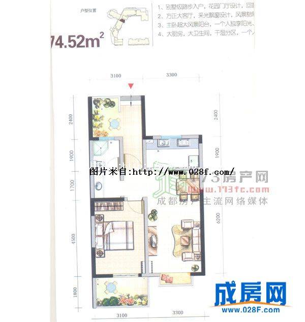 鑫盛白兰地户型图,点击放大