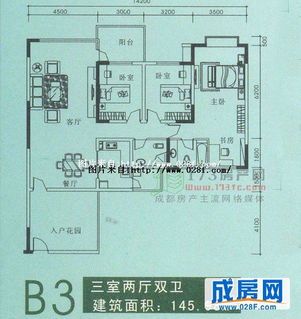 绿茵豪庭户型图,点击放大